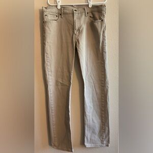 Levi’s Men’s 513 Beige Tan Denim Jeans size 36x32
